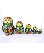 Matryoshka Nesting Doll 5.5&quot; 5 Pc., Morozko Fairytale Hand Christmas Rus... - £73.30 GBP