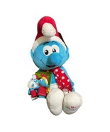 Macys Holiday Christmas Smurf Plush 2010 Stuffed Animal 21” w/Finger Pup... - £11.46 GBP