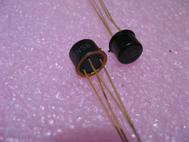Qty 2 GE 3N58 Transistor Black TO-18 Case w. Gold Leads - NOS - $9.49