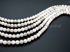 Natural White Grey Agate - 6/8/10/12mm Round Faceted Gemstone Beads - SKU#U122 - $6.50+