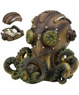 Ebros Steampunk Submariner Octopus Kraken Soldier Decorative Stash Jewel... - £38.53 GBP