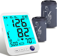 Blood Pressure Monitor-Automatic Blood Pressure Machine XL Cuff for Big Arms 13- - £58.11 GBP