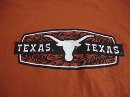 NCAA Texas Longhorns College University Sports Fan Orange T Shirt S - $17.17