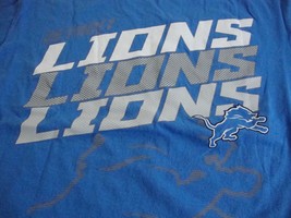 NFL Detroit Lions Football Fan 2014 Regular Season Schedule Blue T Shirt M - £13.58 GBP