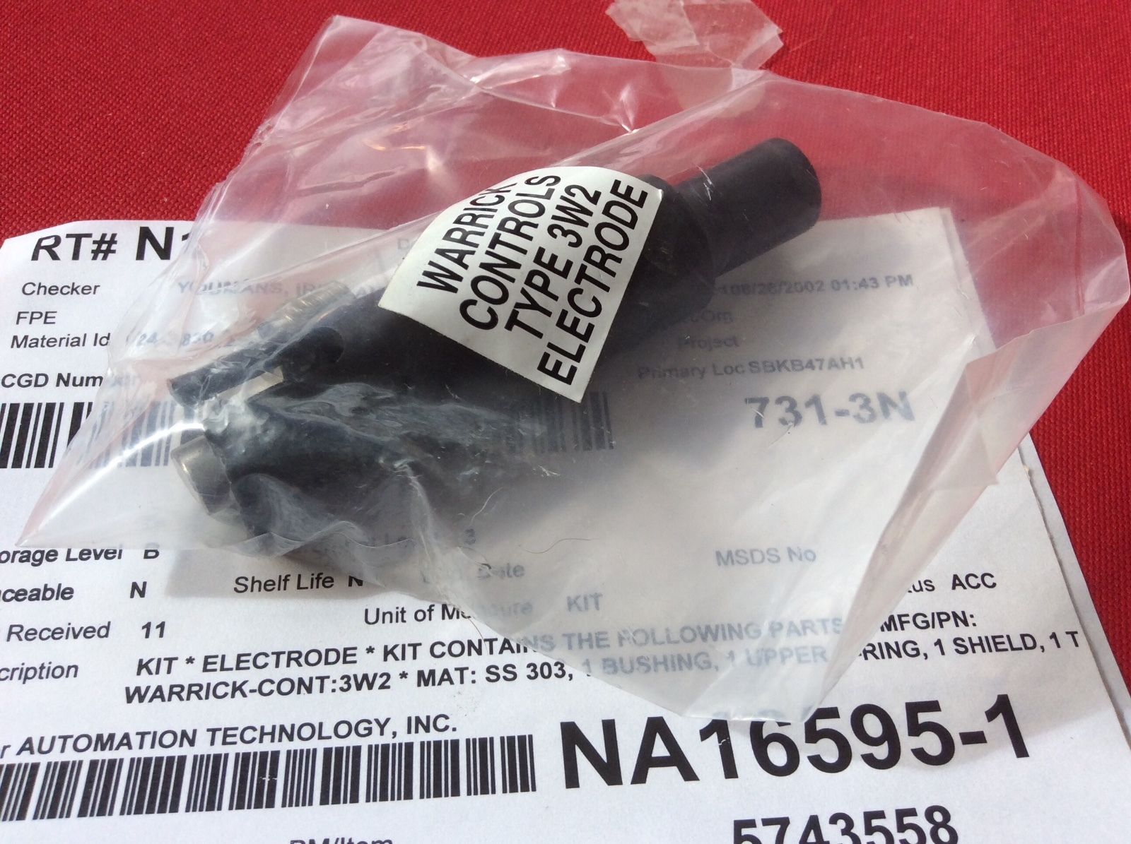 WARRICK ELECTRODE TYPE 3WR NEW NOS $99 - $98.01