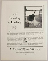 1931 Print Ad Lawley Shipbuilding Intrepid Boat Launches Neponsey,MA - £14.35 GBP
