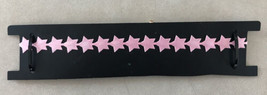 Forever 21 Vtg 90s Raver Style Pink Satin Fabric Star Choker Adjustable Necklace - £10.92 GBP