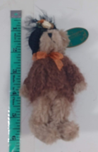 Bearington Bears ~  Plush 5 Inch Bear in black Hat very cute - $9.90
