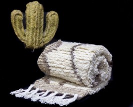 Rug Brown Small Beni Ourain Moroccan Wool Shag Rug, Handmade Beige Bathroom Mat - £175.22 GBP