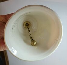 Gorham Fine China Norman Rockwell Hand Bell 1977  "Fondly Do We Remember" image 4