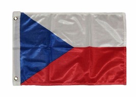 12X18 12''X18'' Czech Republic Rough Tex Knitted Flag Banner Grommet 100D - £16.01 GBP