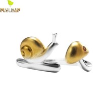 925 Sterling Silver Snail Mushroom Open Rings For Women Chinese National Style L - £14.79 GBP