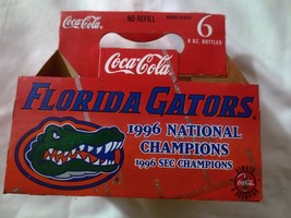 Coca Cola Classic 6 Pack Florida Gators 1996 National Champs  Carrier 8oz Used - $2.48