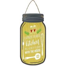 Kitchen Came With House Novelty Metal Mason Jar Sign - £14.10 GBP
