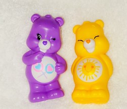FIGURE Care Bears Lot Set Plastic Funshine Share Bear Cake Top Burger Ki... - $66.73 MXN
