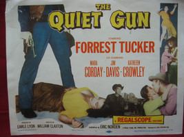 Vintage &quot;The Quiet Gun&quot; Original 1957 Movie Lobby Card Poster - £19.45 GBP