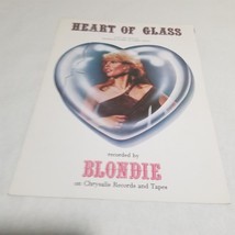 Heart of Glass by Deborah Harry and Chris Stein Blondie 1978 Sheet Music - $14.98