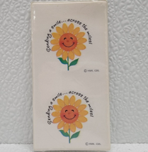 Vintage Hallmark Stickers Flower Sending A Smile Across The Miles 6 Shee... - $10.93