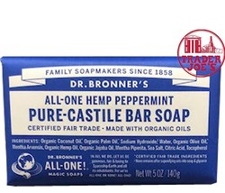 Trader Joe&#39;s Dr. Bronner&#39;s ALL-ONE Hemp Pppermint PURE-CASTILE Soap Bars Soap - £6.36 GBP+