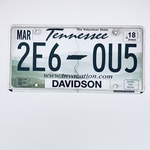 2018 United States Tennessee Davidson County Passenger License Plate 2E6... - $225.96 MXN
