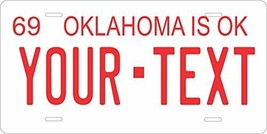 Oklahoma 1969 Personalized Tag Vehicle Car Auto License Plate - £13.38 GBP