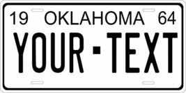 Oklahoma 1964 Personalized Tag Vehicle Car Auto License Plate - £13.38 GBP