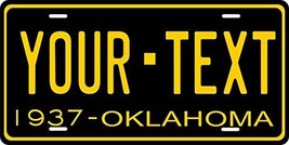Oklahoma 1937 Personalized Tag Vehicle Car Auto License Plate - £13.38 GBP