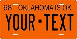 Oklahoma 1968 Personalized Tag Vehicle Car Auto License Plate - £13.38 GBP