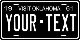 Oklahoma 1961 Personalized Tag Vehicle Car Auto License Plate - £13.43 GBP