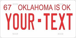 Oklahoma 1967 Personalized Tag Vehicle Car Auto License Plate - £13.34 GBP