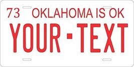 Oklahoma 1973 Personalized Tag Vehicle Car Auto License Plate - £13.38 GBP