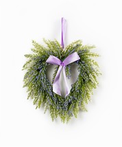 Lavender Heart Wreath (Set of 2) Twig/Plastic 10&quot; - £28.06 GBP