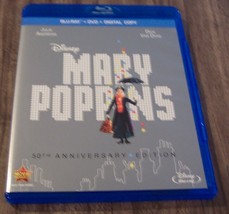 Walt Disney Mary Poppins BLU-RAY &amp; Dvd 2 Disc Set 50th Anniversary Edition - £19.46 GBP