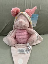 Disney Parks Baby Piglet in a Hoodie Pouch Blanket Plush Doll New image 9