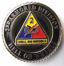 US ARMY 2ND ARMORED DIVISION PATRIOTIC SERIES CHALLENGE COIN 1.75 INCHES... - £7.95 GBP