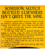 1977 Cutty Sark Scotch Black Yellow Advertisement Distillery Liquor DWF15 - $555.10 MXN
