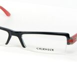 Chiemsee 256 C1 Noir Rouge Gris Lunettes Monture 54-17-140mm Allemagne - $49.49