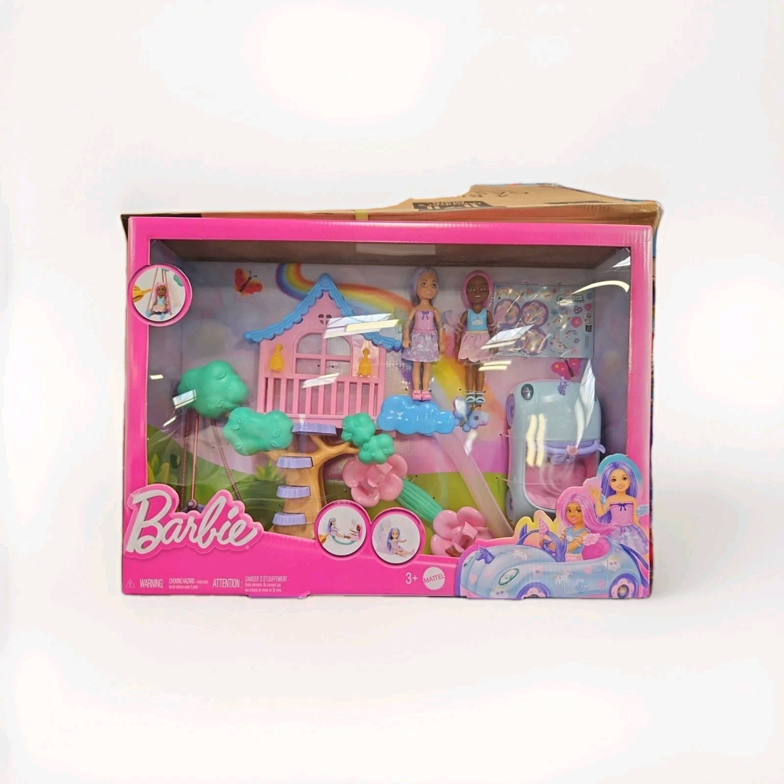 Chelsea Dollhouse Bundle Barbie Dreamtopia 2 Dolls/Treehouse/Car TOYS  - $54.50