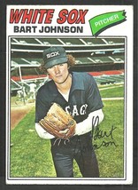 Chicago White Sox Bart Johnson 1977 Topps Baseball Card 177 vg/ex - $0.50