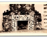 RPPC Museum Fireplace Petersen Rock Garden Redmond Oregon OR UNP Postcar... - $3.91