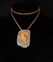 Mystical Unicorn necklace Vintage Pegasus Magical signed womens mens accessory s - £55.19 GBP