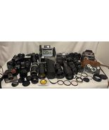Lot of Assorted Vintage Cameras Lenses &amp; Accessories *Fast Shipping* - $356.39