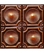 Antique Finish Copper PVC Decorative Ceiling Tile for DIY Home Decor - #106 - £7.68 GBP