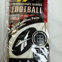 Reebok Pro Line NFL Gloves Football Tackified Leather Palm Adult Large V... - £32.18 GBP