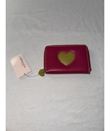 Liz Claiborne Villager Wallet Pink Gold Heart Love To Give Valentines Da... - $12.55