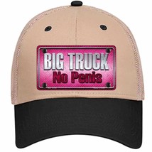 Big Truck No Penis Novelty Khaki Mesh License Plate Hat - £22.90 GBP