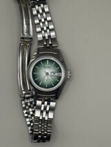 Vintage Seiko Ladies Auto 21 Jewels Green Dial 2706-0180 Kanji Day Date ... - $118.80