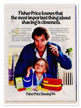 Print Ad Fisher-Price Shaving Kit Toy Vintage 1986 Magazine Advertisement - $10.64 CAD