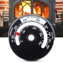 Wood Stove Thermometer Magnetic Stove Pipe Oven Temperature Gauge Pellet... - $12.23