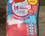 Hanes ~ Girls Bikinis Tagless 14-Pair Underwear No Ride Up Multi-Color ~... - £12.46 GBP